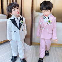 Small suit male childrens suit spring children flower girl dress suit new casual baby piano performance