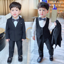Boy Suit Set Childrens Suit Jacket Summer Mens Baby Dress British Style New Wedding Flower Girl Show
