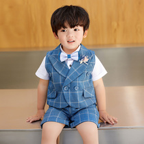 Boys suit baby dress male spring summer childrens suit suit casual new wedding flower girl vest