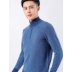 Áo len cashmere nam Hengyuanxiang 2020 mùa đông trung niên kinh doanh áo len giản dị nửa chiều cao dây kéo rắn màu - Hàng dệt kim Hàng dệt kim