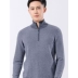 Áo len cashmere nam Hengyuanxiang 2020 mùa đông trung niên kinh doanh áo len giản dị nửa chiều cao dây kéo rắn màu - Hàng dệt kim Hàng dệt kim