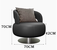 Черный вращающийся стул B стиль устойчивый к царапинам.