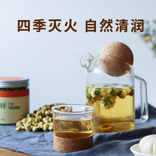 Хризантемовый чай с цветками хризантемы, ароматизированный чай, травяной чай