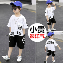 Boys  suit summer clothes 2020 new trend 6 childrens clothes 7 boys 8 foreign style 9 net red short-sleeved handsome 10 years old