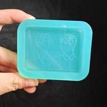 Xiao Zhe Wang Yibo mirror color filling mold DIY mold silicone mirror mold