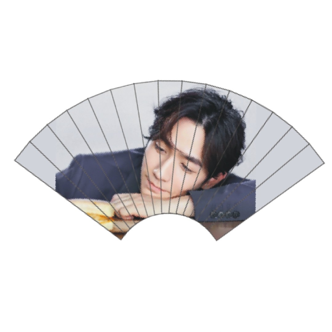 Do not envy hand-made glue fan material transparent film material star picture (non-finished product)