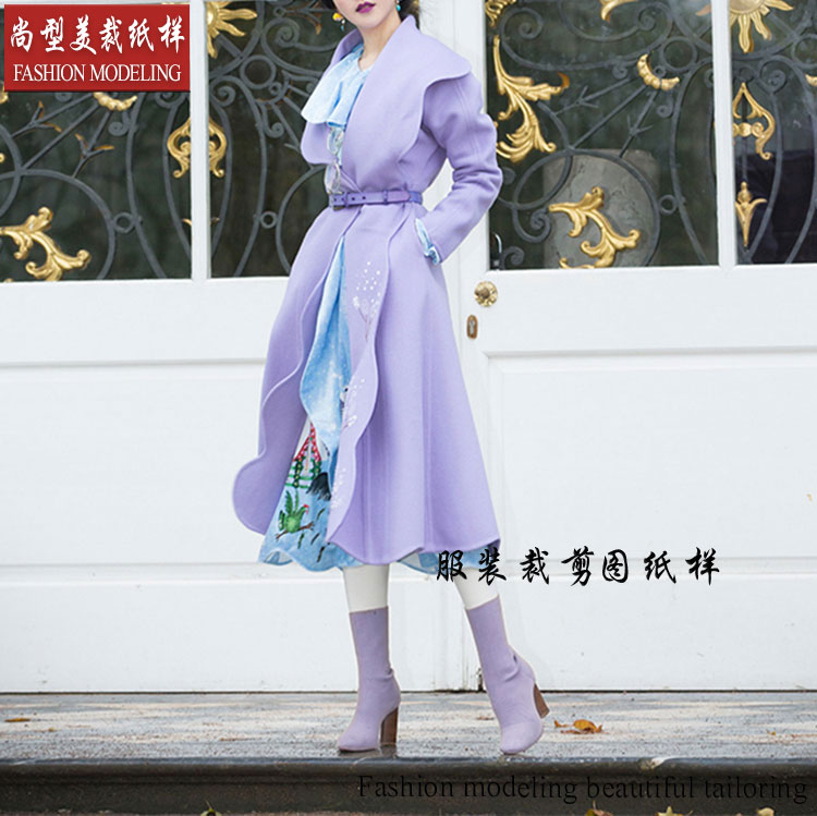 Spring Autumn Winter New Body Double Face Cashmere Big Coat Paper Sample Women's Coat Boilerplate Boilerplate Tailoring 9180