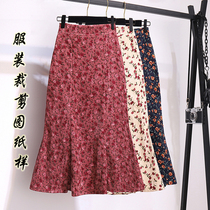 Champ-style beauty cut in fish tail dress Hip Skirt Half Body Dress Paper Sample Type Womens High Waist Boilerplate Tailoring Drawings