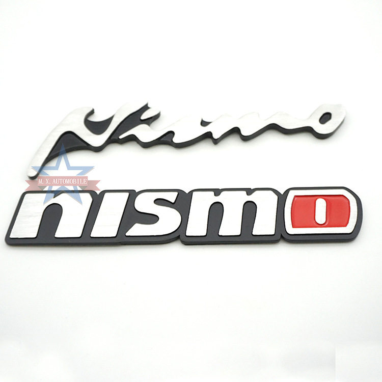 Applicable to Nissan Qijun Xuanyi Sunshine New Zhenda Car Paste Nismo Wire Drawing Aluminum Label