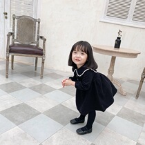 Childrens Dress Spring Autumn Baby Girl Autumn Clothing 2022 New Princess Dress Foreign Air Korean Version Children Skirt Autumn