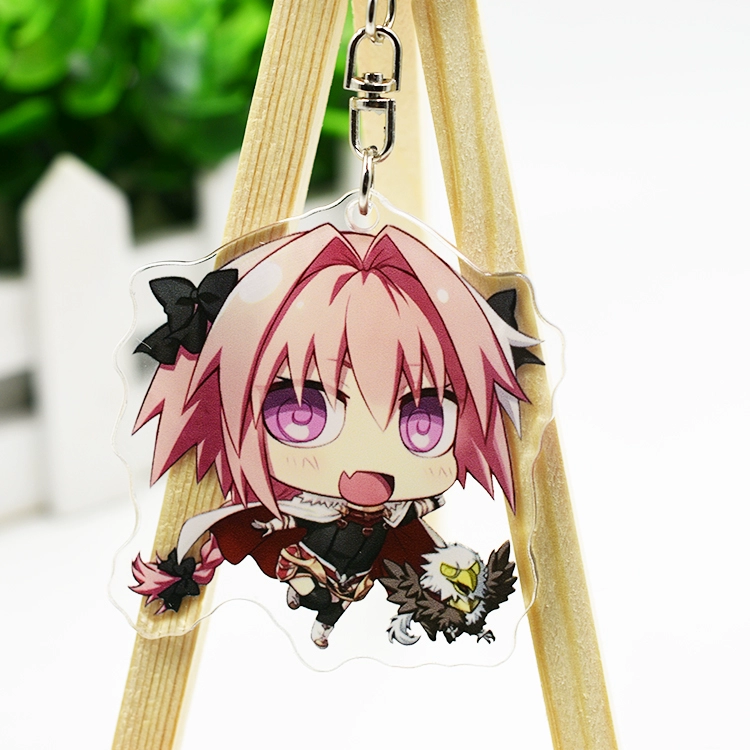 Fate / Apocrypha Keychain Astorfo Joan of Arc Game Hoạt hình Mặt dây chuyền hai mặt ngoại vi - Carton / Hoạt hình liên quan