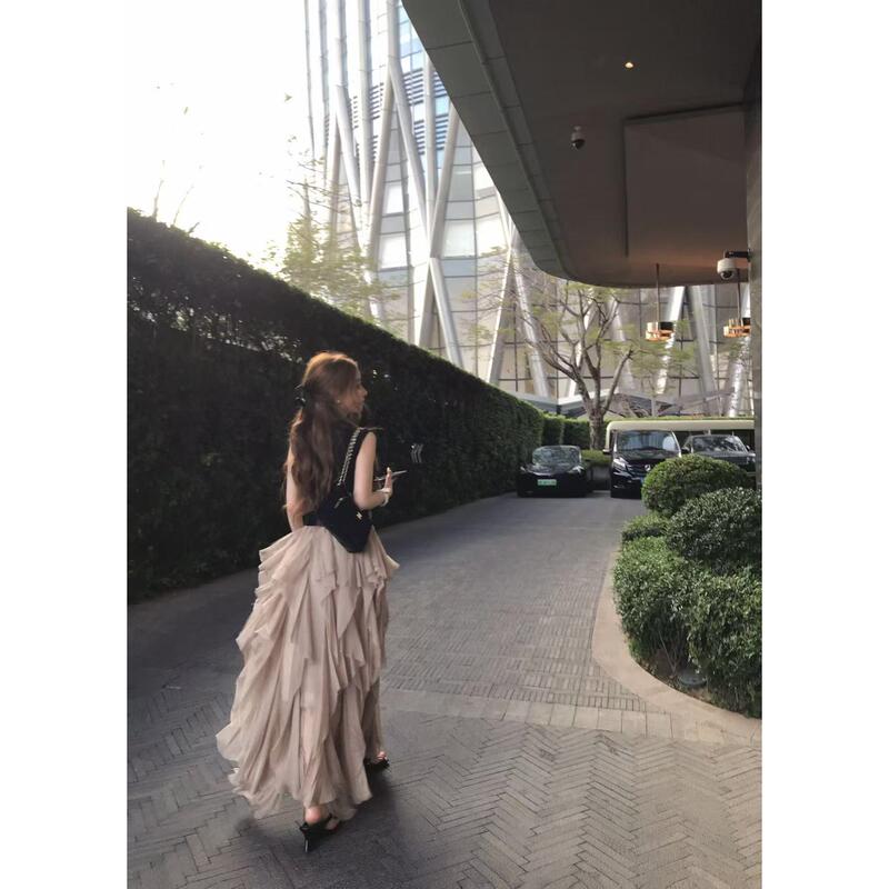 【Summer Breeze Vine Flower】 Wenwen's Private Collection Versatile Fashionable Skirt with a Stylish and Unique Design Wwc6Bsq0220