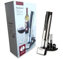 USA Brookstone 4-in-1 Gift Box Set Automatic Bottle Opener Decanter Multipurpose Wine Set