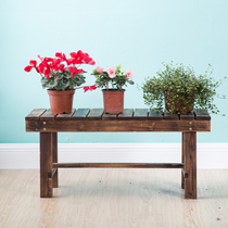 Anticorrosive wood shoe stool outdoor bench bench bench bench bench bench garden chair mall bench