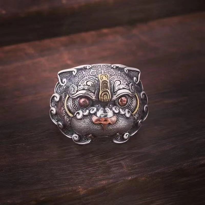 Aliexpress Wish Hot-Selling Retro Pixiu Ring European and American Fashion Unisex Ring Foreign Trade Amazon New Model