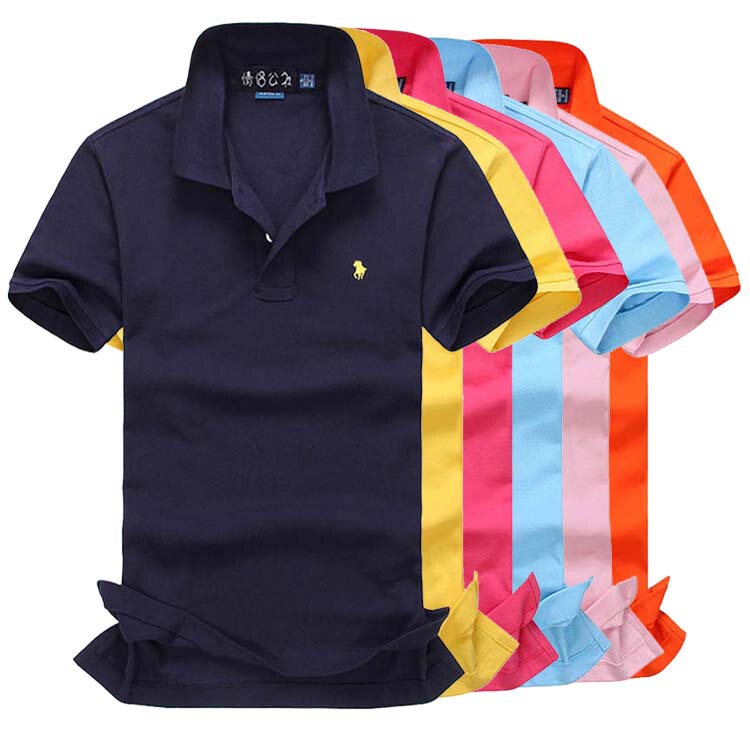 Summer Paul Morgan Men's Pure Cotton Short-Sleeved T-Shirt Solid Color Slim Fit Lapel T-Shirt Sports Casual Polo Shirt Top