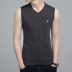 Áo thun cotton mùa hè không tay nam thể thao playboy vest rộng thấm mồ hôi thấm ướt cổ áo vest đáy áo không tay nam Lót
