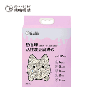 呣咕呣咕矿土+1.5mm豆腐混合猫砂6L