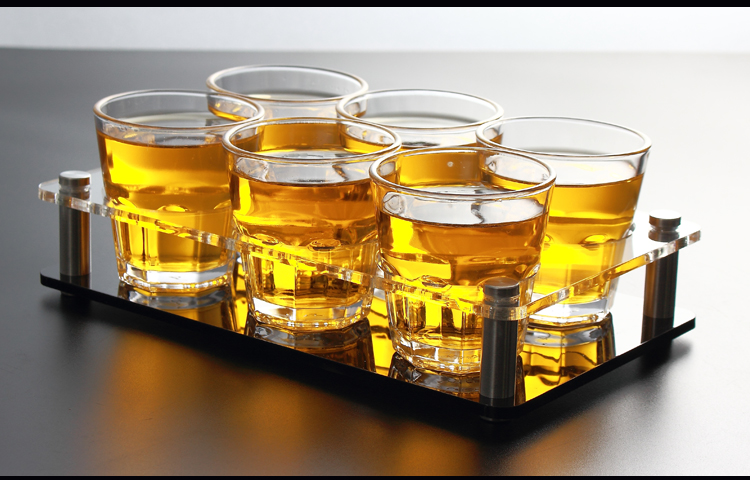 Hộ gia đình sáng tạo cốc bia lớn Rượu vang trắng rượu mạnh ly 2 22 hai bộ rượu 100ml - Rượu vang gia ly ruou vang