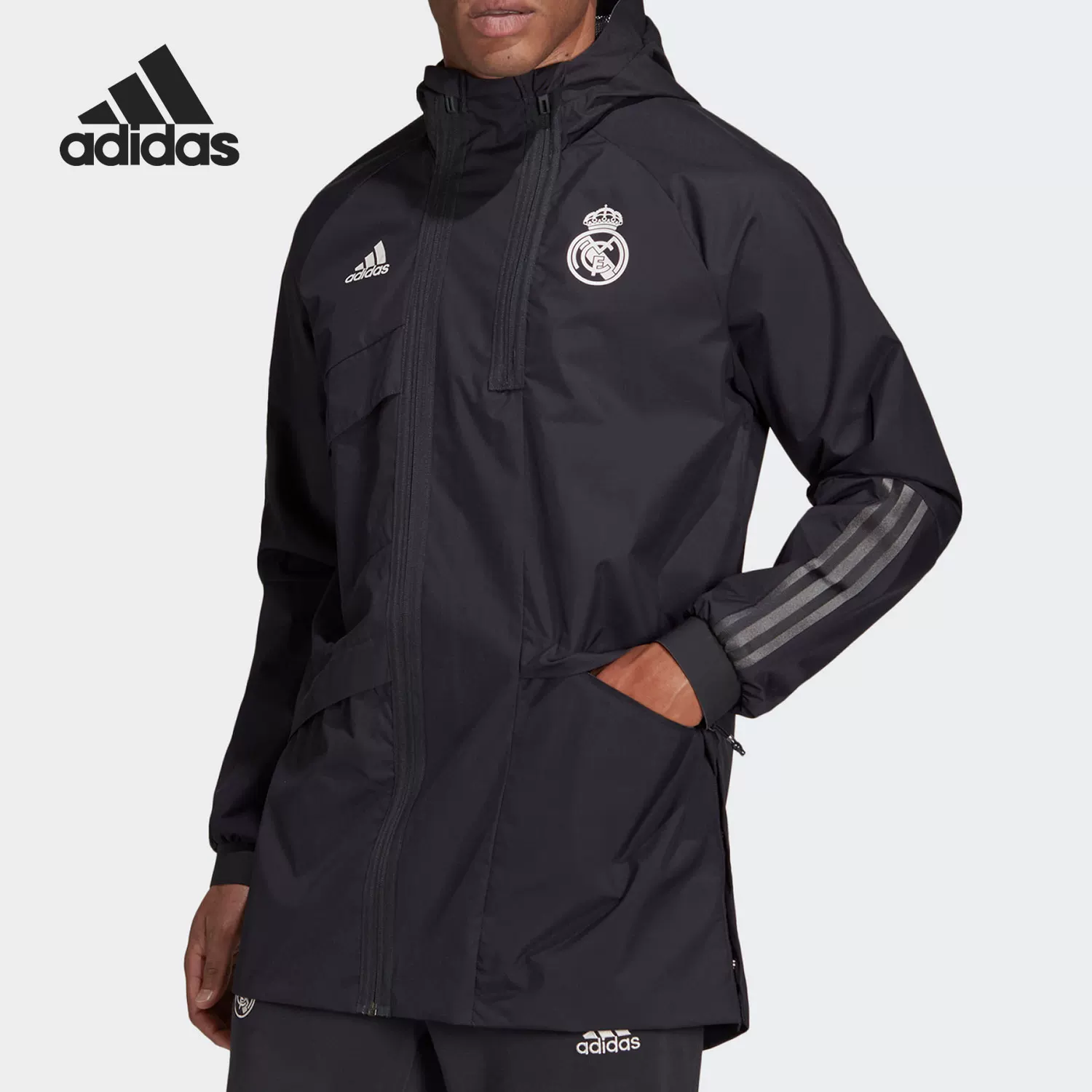 Adidas/Adidas Футбольная куртка со спортивной капюшоном