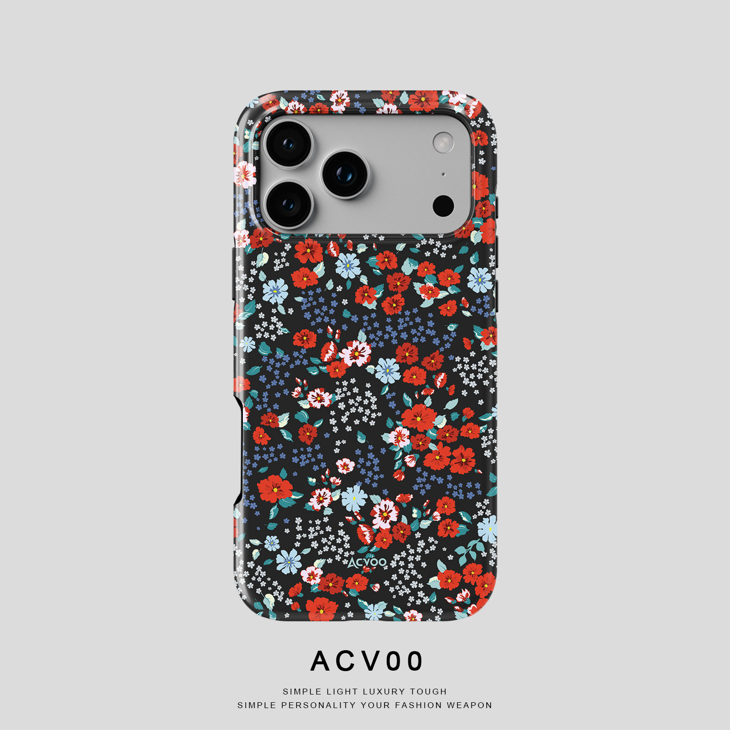 Vintage Black Floral Pattern 21 iPhone Case
