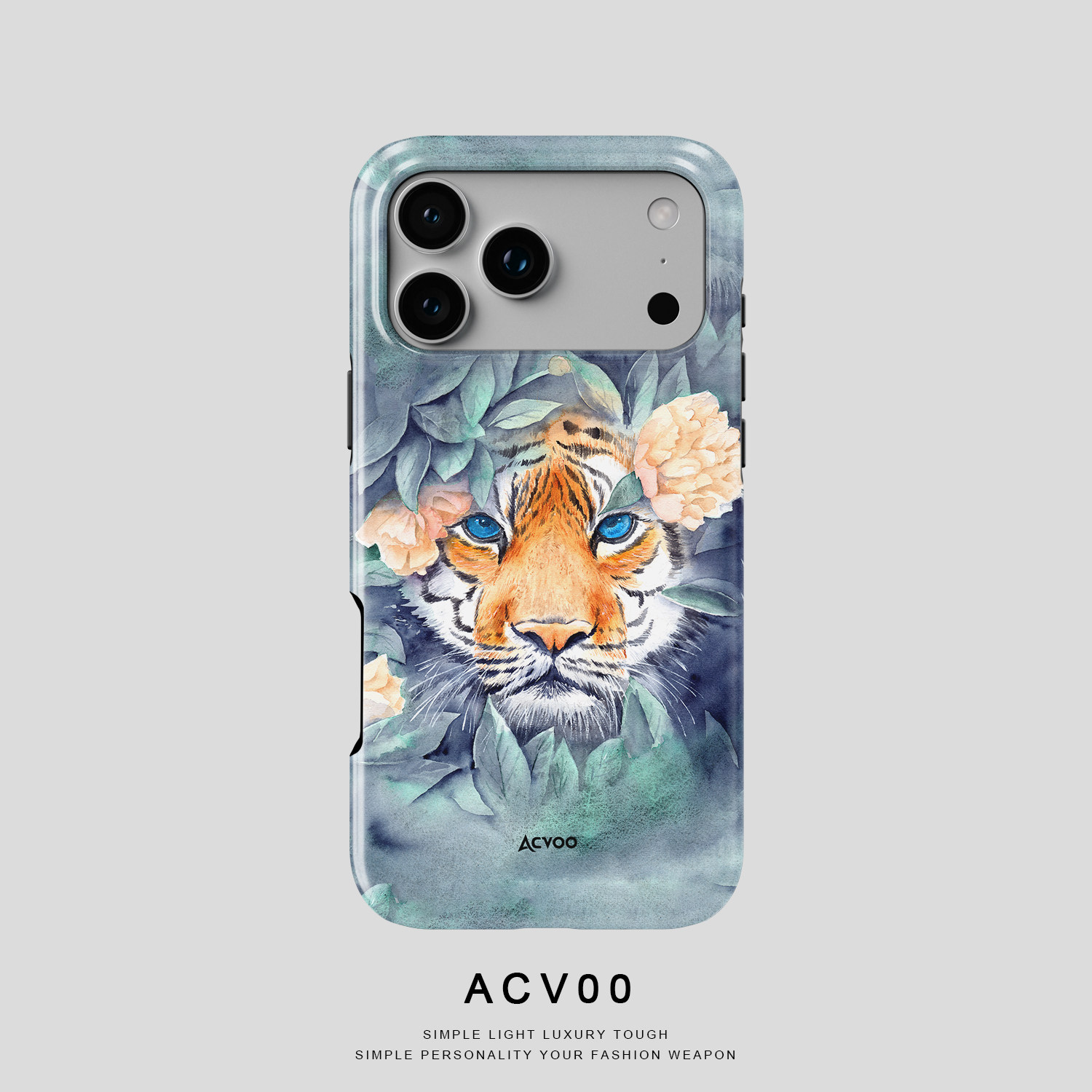 Leopard Floral Artwork 21 iPhone Case