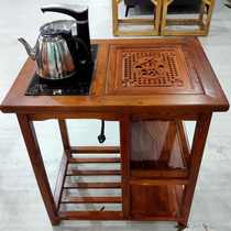Northern old elm balcony small tea table solid wood tea table living room office casual simple household small tea table water