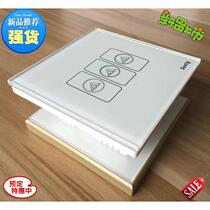 Sanli smart switch touch black switch panel luminous switch single control three-open capacitive touch switch