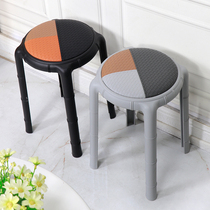 Stacks of bamboo benches and chairs can be used for simple household dining tables simple stacking of stools stool leather modern round stools plastic glue