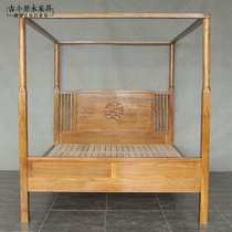 Pull-four-poster shelf new Chinese style bed rosewood shelf bed mahogany step dual-use 3 hedgehog rosewood bd220