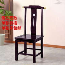 New Chinese antique solid wood chair dining chair official hat chair horn chair hotel restaurant box high-end backrest chair