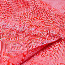 Wenzhou brocade pattern tablecloth ethnic diy gift fabric soft red cloth Guangxi creative decorative cloth Zhuang nationality