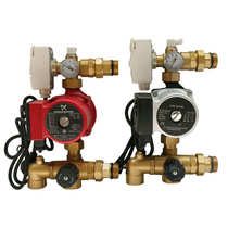 Floor heating water mixing center manual water mixing center connection sub-water collector to speed up circulation temperature control water mixing center ground