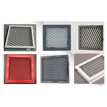 Suspended mesh ceiling expansion mesh decorative aluminum aluminum mesh mesh aluminum alloy curtain wall screen rhombus mesh panel