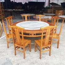 Solid wood Eight Immortals table restaurant hotel new Chinese style square table table square table and chair combination commercial round table