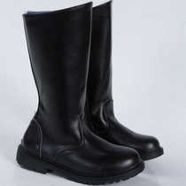 Knight equestrian leather boots riding boots for adults men women and children flag-raiser performance stage official boots performance