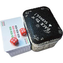 Household travel plastic frosted white waterproof washable thickened large-character red mahjong card poker iron box