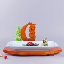 Hotel clubhouse personality set Table tableware high-end restaurant big Dong artistic conception dish cold dishes set up creative special plate