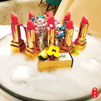 Douyin Net red hot pot edible lipstick dessert mood tableware dry ice molecular cooking plate round combination set plate