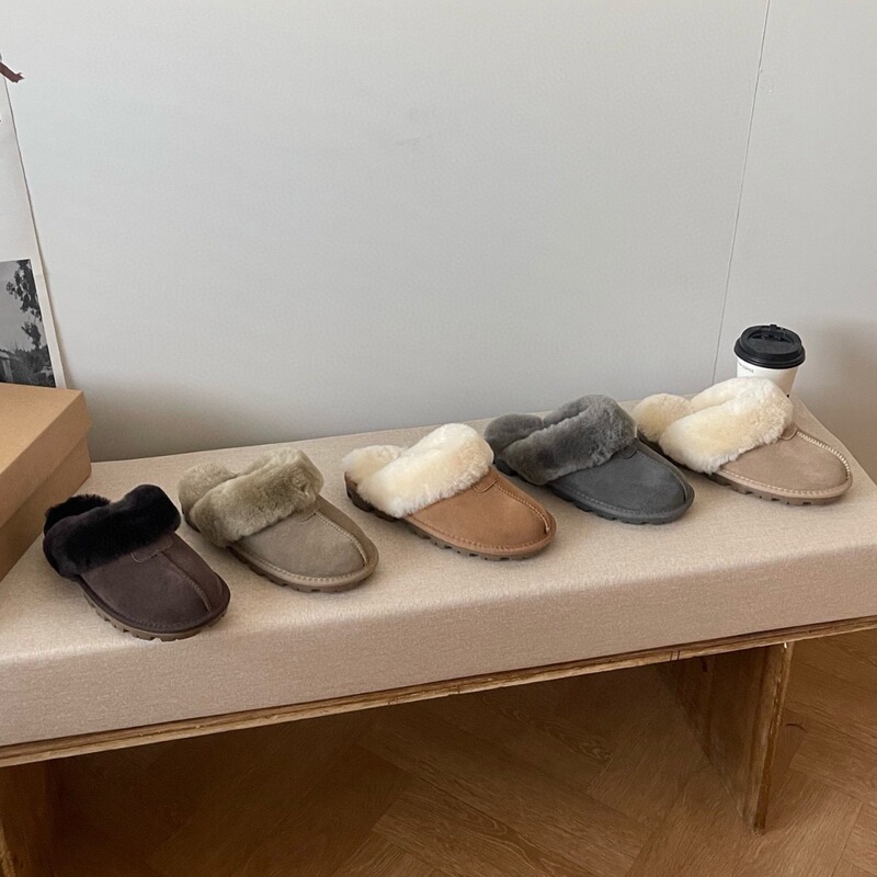 Sangpo Sheepskin Integrated Star Slippers Couple Style Snow Boots Wool Slippers Internet Celebrity Style Winter Outdoor Flat Slippers Sangpo Sheepskin Integrated Star Slippers Couple Style Snow Boots Wool Slippers Internet Celebrity Style Winter Outdoor Flat Slippers
