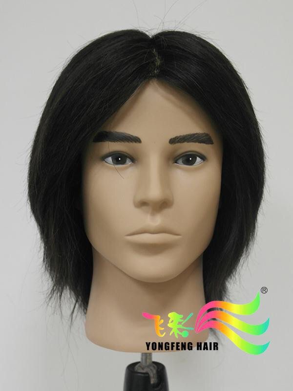 Yongfeng flying color competition exam teaching head 10 inch real hair 89C08Z dummy head can be blown, dyed, dyed and cut