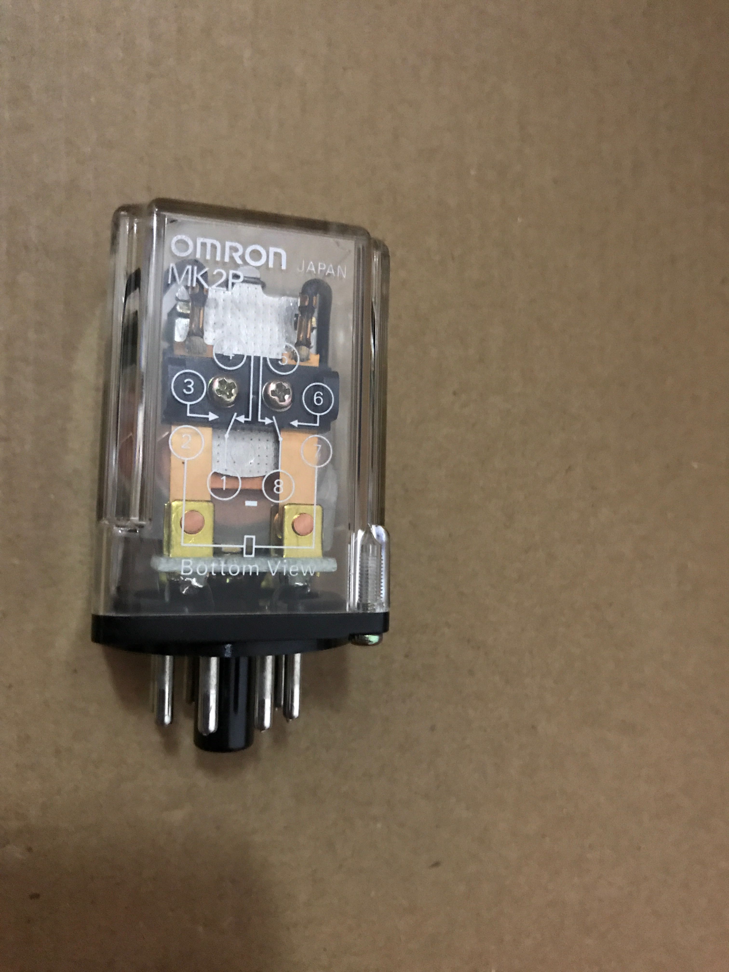 OMRON MK2P 115VAC time-lapse relay 1N2O x141 front of the photo