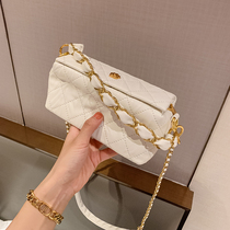 ITSK Package woman 2021 new wave fashion small scented wind mountain tea flower lunch box bag inclined satchel shoulder magogue chain bag