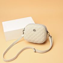 Three Layers Small Bag Women 2021 New Tide Leather Small Fragrant Wind Lingge Shoulder Bag Women Fashion Wide Shoulder Strap shoulder bag