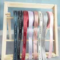 Flower packaging English ribbons Polyester ribbons Waiting for cake baking bouquet gift bow package flower material