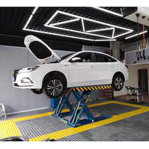 Car lifting machine Lift 4 ton 1 2 m Mobile ultra-thin small scissor lift platform jack double column maintenance