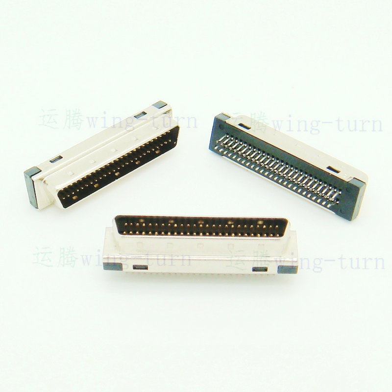 Yunteng MDS50MM-1 6mm SCSI connector plug HPDB50 core board card male seat splint plug