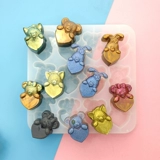 Кристаллические капли капель подвеска Da fei corporal puding dog dog -плесень избрасывание пирог с сахарной гипсовой силиконовой плесенью сахар