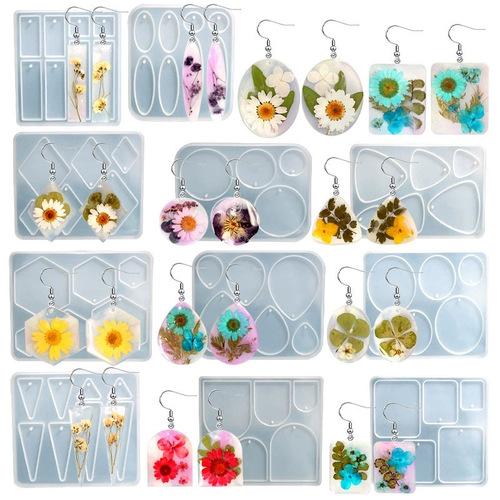 Серьги ручной работы, ожерелье, аксессуар, силиконовая форма, DIY, зеркальный эффект