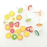 Клей ювелирные изделия ручной работы DIY серьги медведи украшения большие и маленькие фруктовые животные цветы сливы любовь кусочки мягкой глины